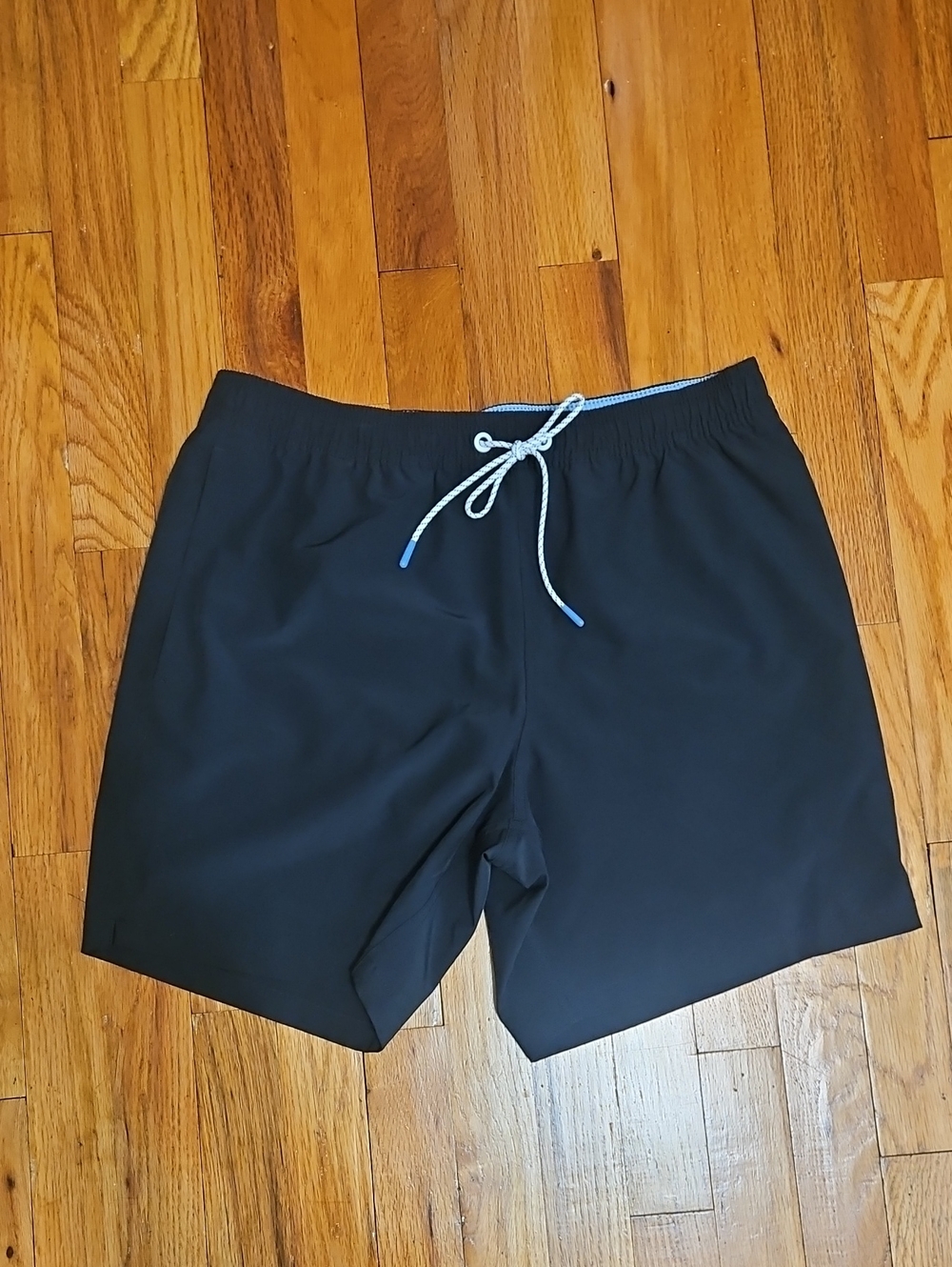 NWOT Bonobos Men's Size M Black Swim Trunks with Drawstring